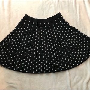 Bethany Mota Black Dotted Sweater Skirt Size XL